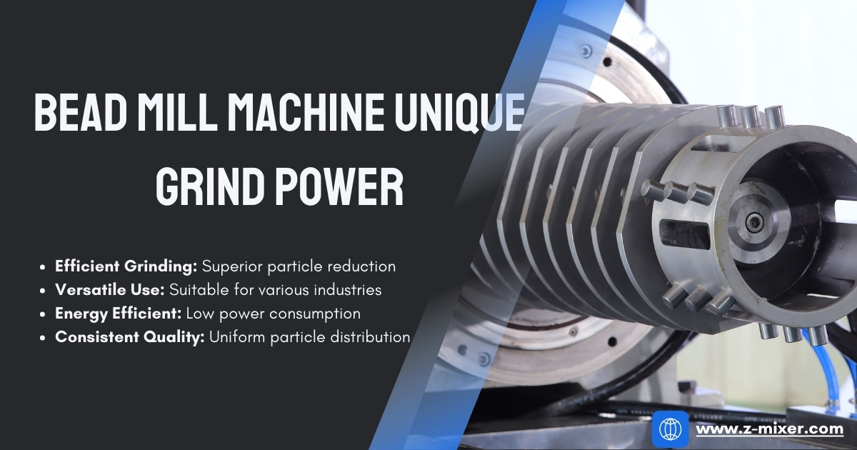 Bead Mill Machine Unique Grind Power